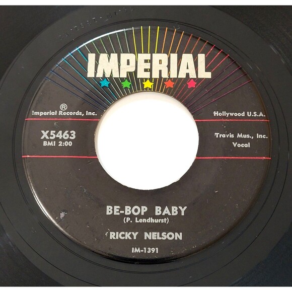Ricky Nelson Be-Bop Baby/Have I Told You Lately That I Love You 45 RPM VG '57 - Picture 1 of 2